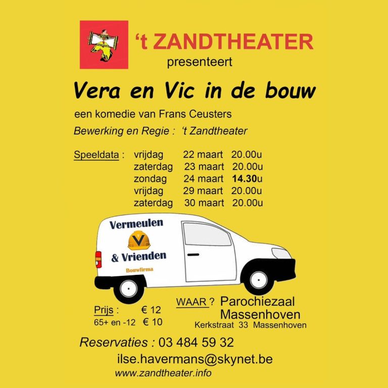 affiche Vera en Vik in de bouw