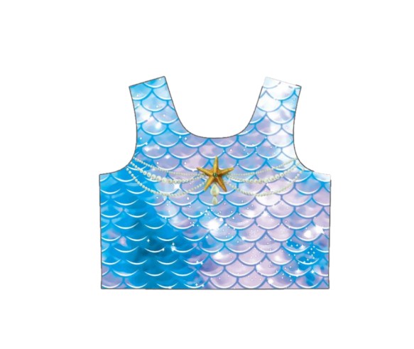 Luxe bikini topje blue star