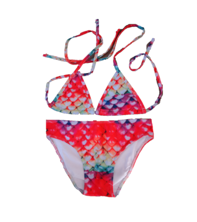 Luxe bikini rainbow (maat 10,12 en S)