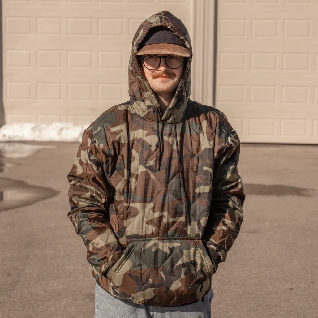 M81 Woodland Camouflage Poncho Liner Woobie Hoodie - Zennison Outdoor