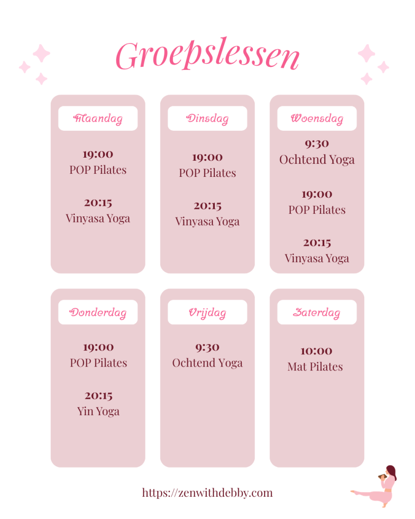 Yoga en Pilates in Meise - uurrooster ZWD