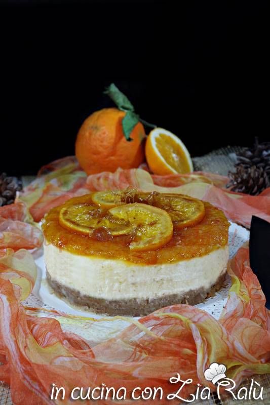 Cheesecake all’arancia al forno