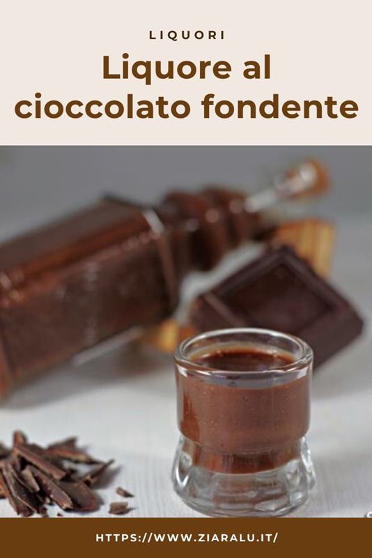 liquore al cioccolato fondente