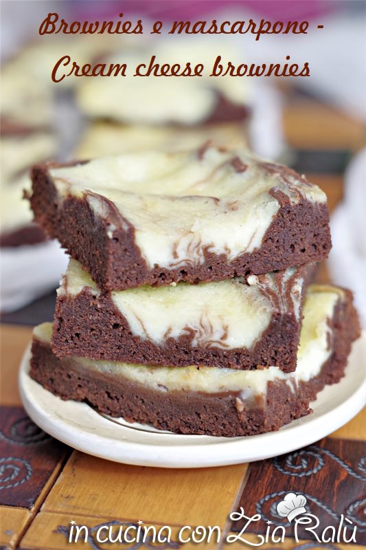 Brownies e mascarpone - Cream cheese brownies
