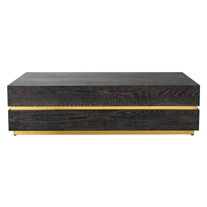 7447 - Salontafel Blackbone gold 150x80 (Block) (Black)