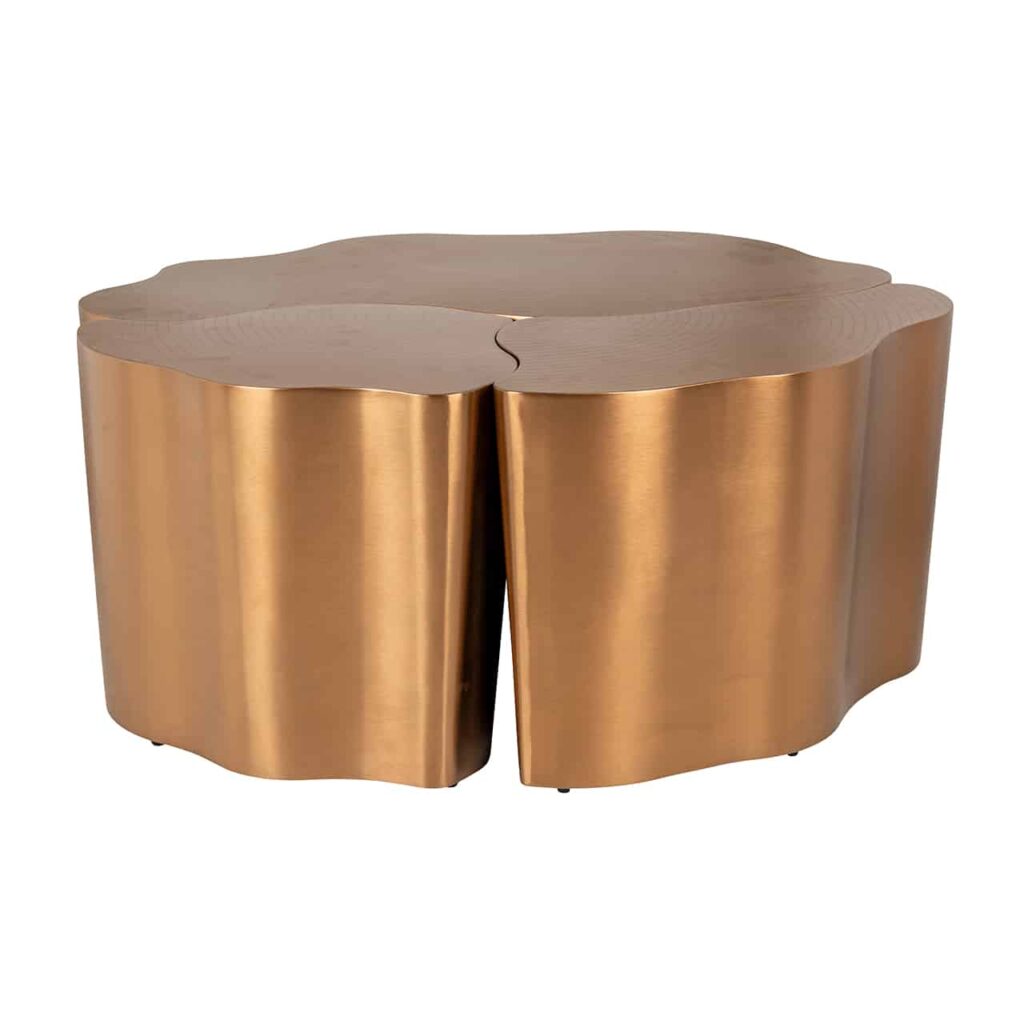 9470 - Salontafel Tree set van 3 (Brushed Gold)