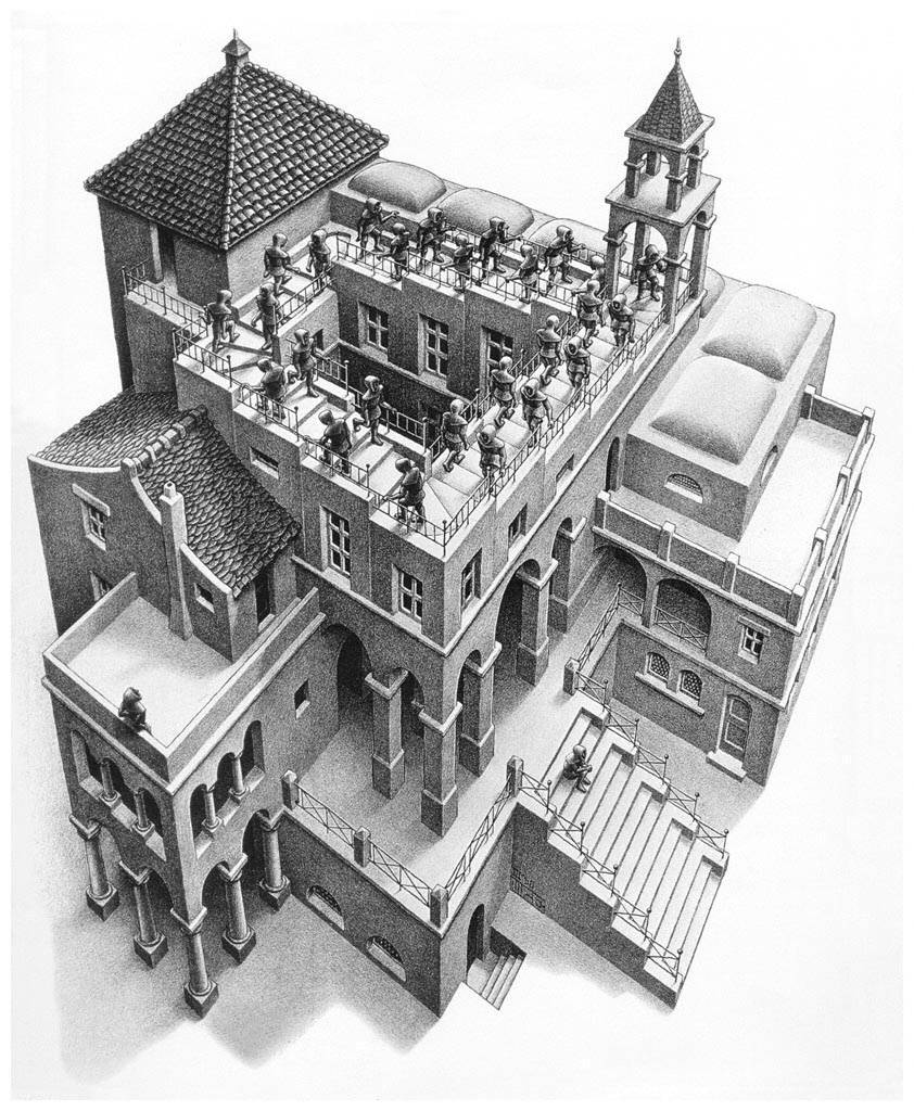 M.C. Escher - Klimmen en dalen