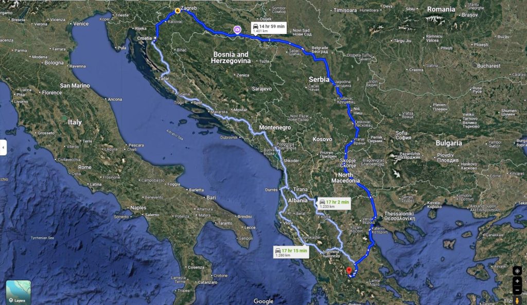 Kako putovati iz Hrvatske u Grčku?