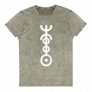 Grunge denim t-shirt (dark army green)