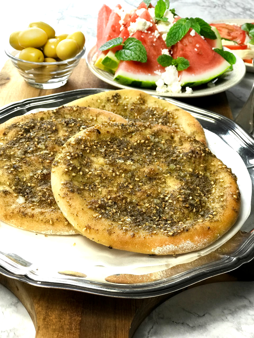 Nattjäst- Libanesisk bröd med zaatar