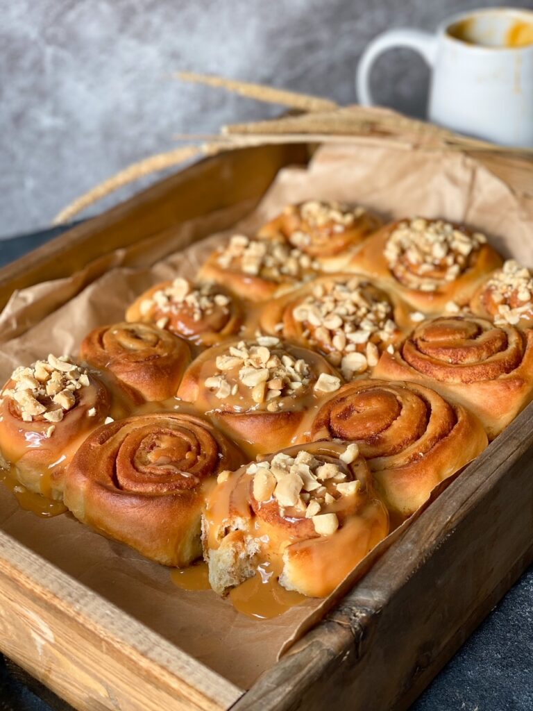 Cinnamon rolls med dulce de leche