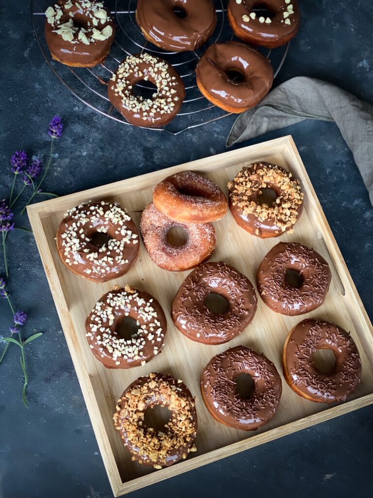 Donuts med choklad