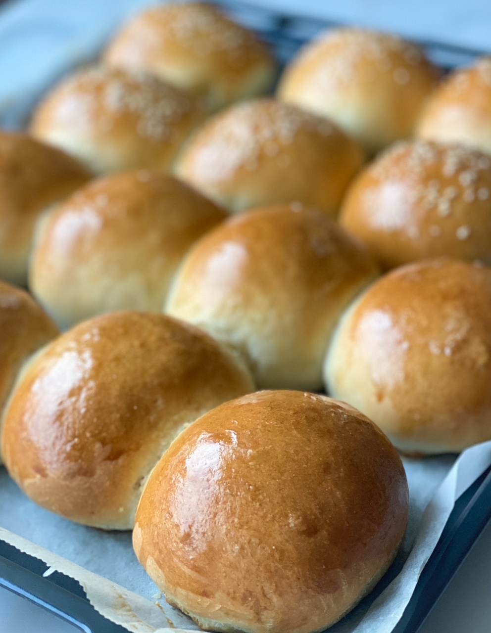 Brioche-hamburgerbröd