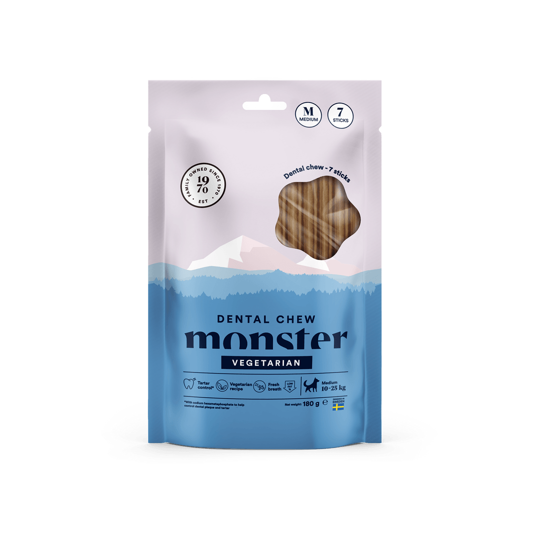 Monster Dog Dental Chew Veg. M Week (7st) 180 g