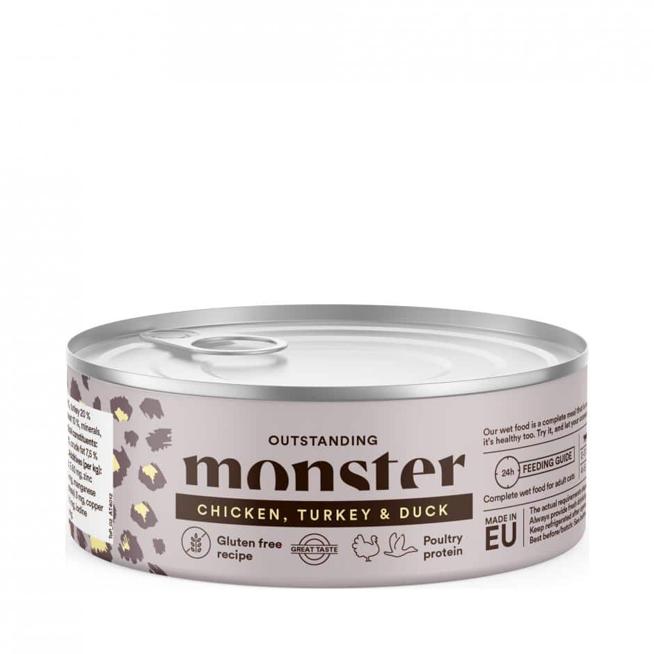 Monster Cat Ad Multi Chicken/Turkey/Duck Burk 100 g