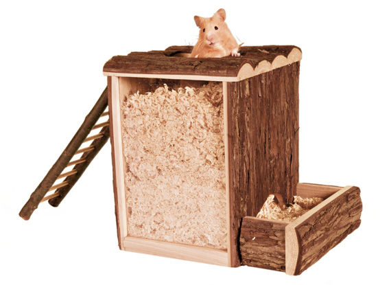 Trixie NL lek- och sovtorn, hamster, 25 × 24 × 20 cm
