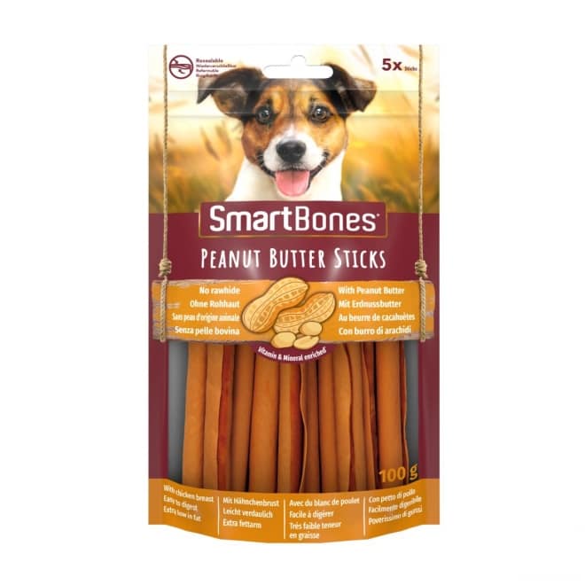 SmartBones Peanut Butter Sticks 5 Pk