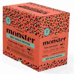 Monster Cat Pouches Adult Beef