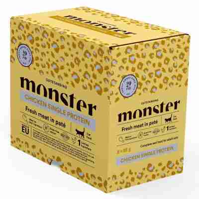 Monster Cat Pouches Adult Chicken