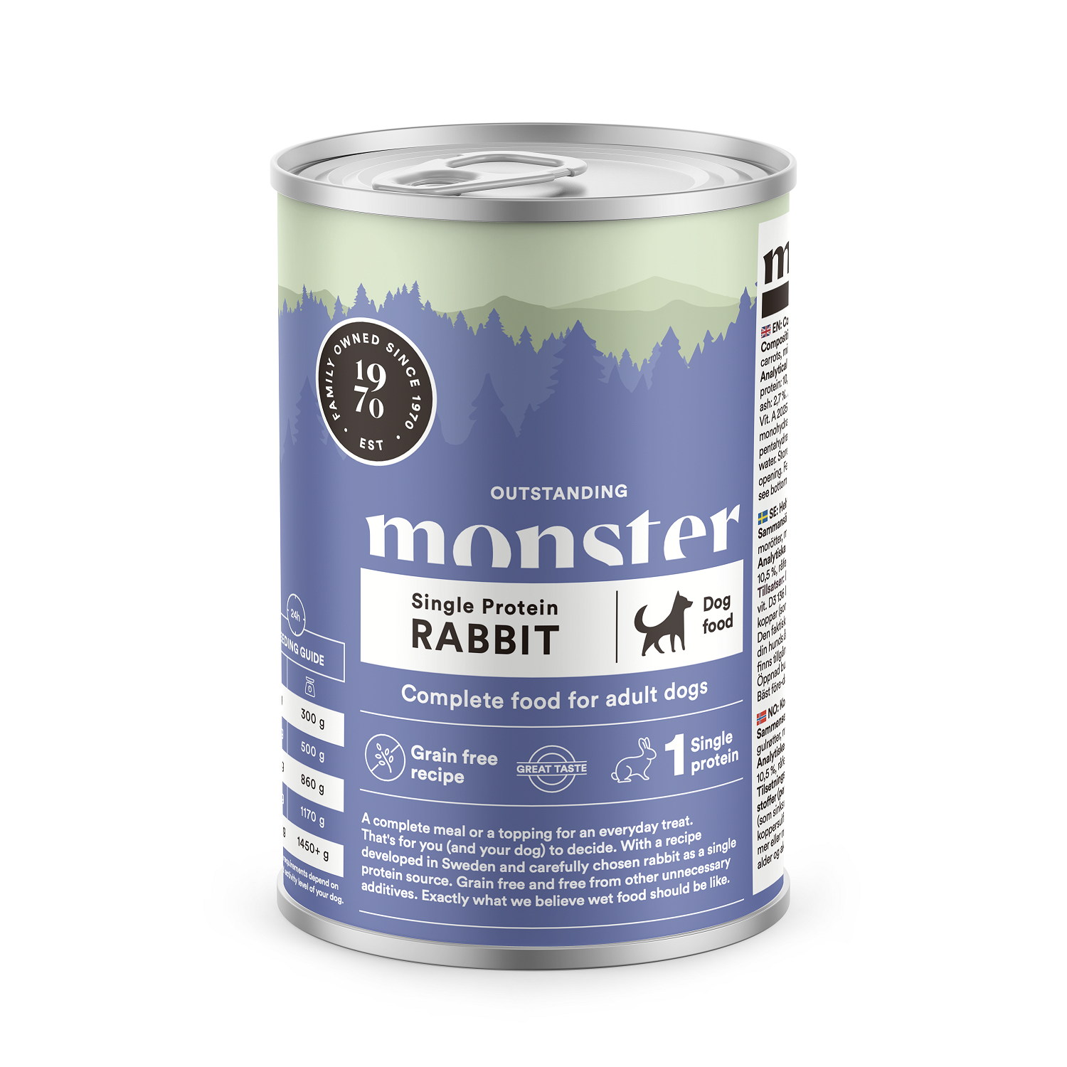 Monster Dog Adult Single Rabbit Burk 400 g