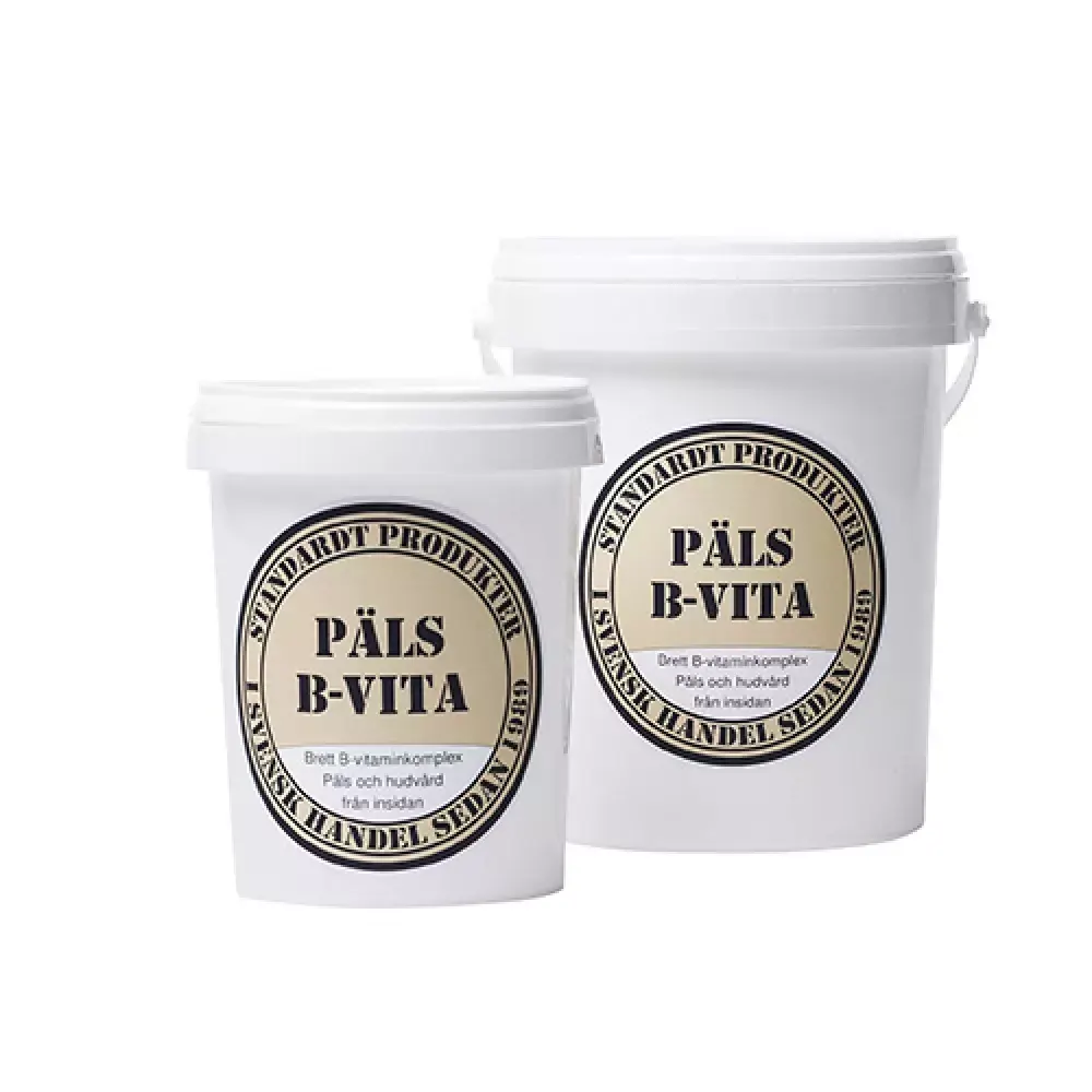 Standardt päls B-vita