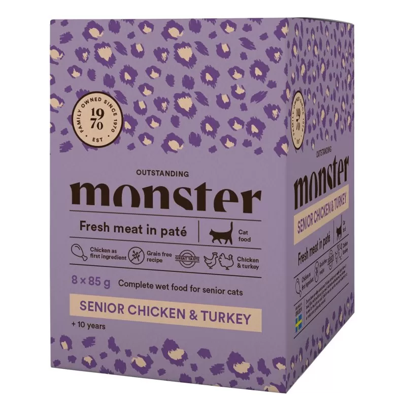Monster Katt Pouches Senior Ch/Turkey