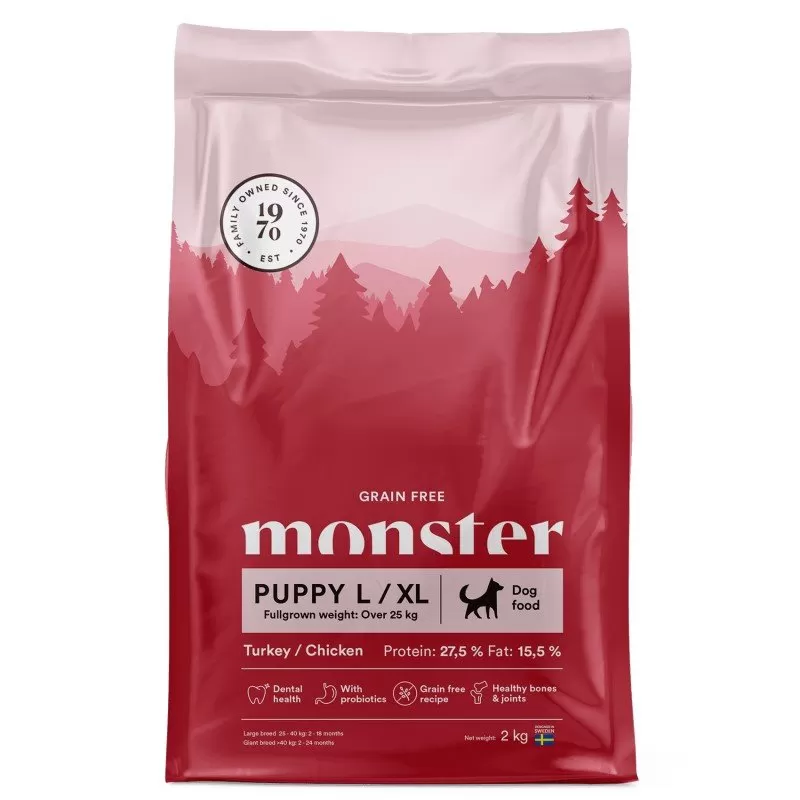 Monster Dog GF Puppy L/XL Turkey/Chick