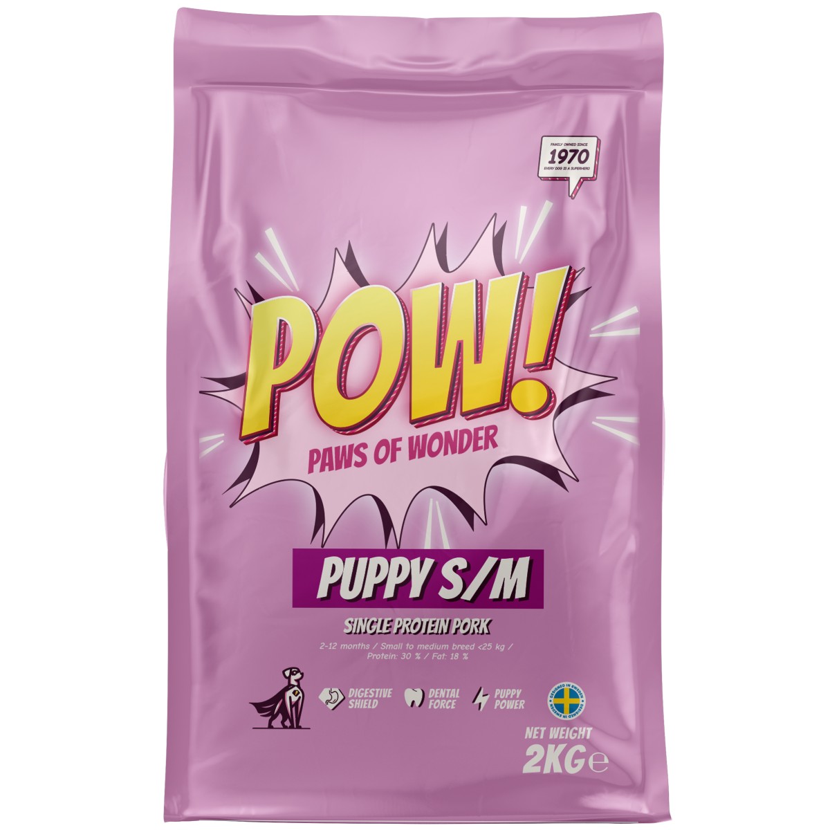 Pow! dog puppy S/M pork