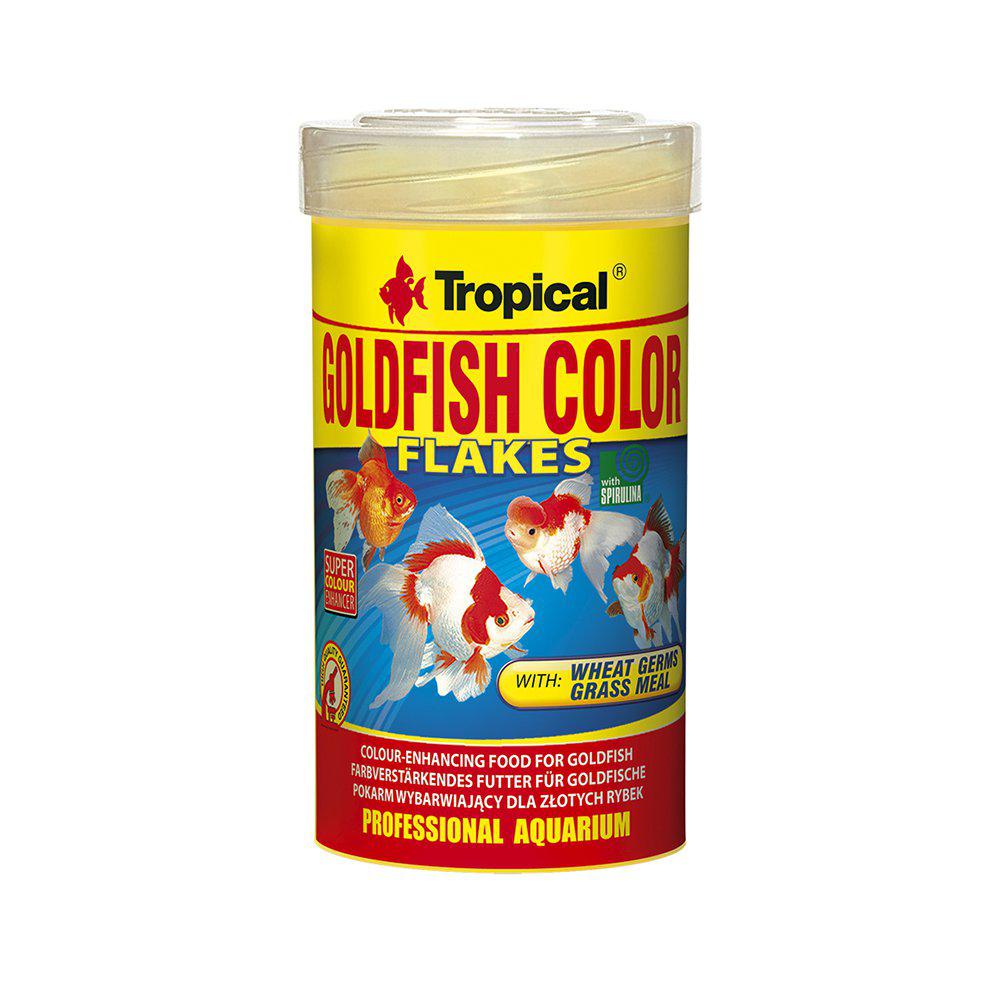Tropical goldfish color flakes