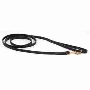 Eaton läderkoppel svart/mässing