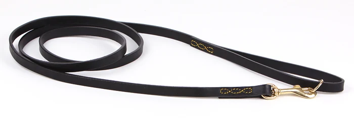 Eaton läderkoppel svart/mässing