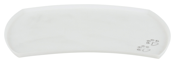 Matskålsunderlägg, silikon, 48 × 27 cm, transparant