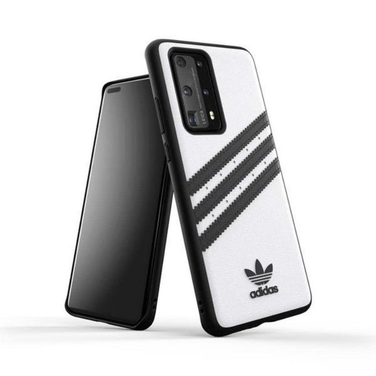 Adidas Huawei P40 Skal OR Molded PU – Vit/Svart - Zoom Mobiles AB