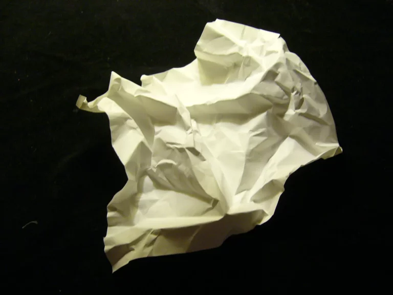 Finding answers in white crumpled paper