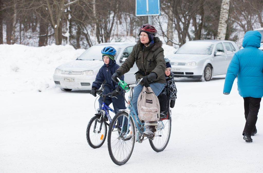 Dank eines guten Radwegnetztes gilt Oulu als Welthauptstadt des Winterradfahrens. © Harry Schiffer, eltis.org