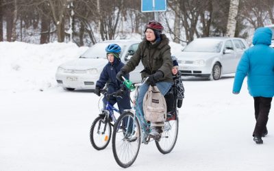 Die Stadt, in der Kinder bei minus 20 Grad mit dem Fahrrad zur Schule fahren