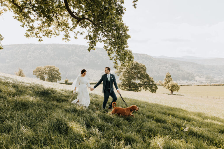 Aaron & Hannah’s DIY Wedding at Home in Wales