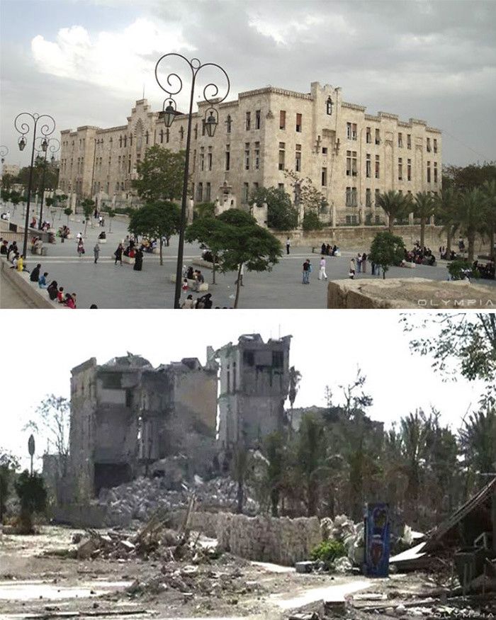 Fotos chocantes: El antes y el después de Alepo, desgarrada por los terroristas – RT