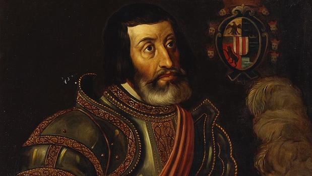 Copia de un retrato de Hernán Cortés realizada en el siglo XIX