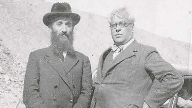 Aristide de Sousa Mendes (derecha) con el rabino Chaim Kruger - ABC