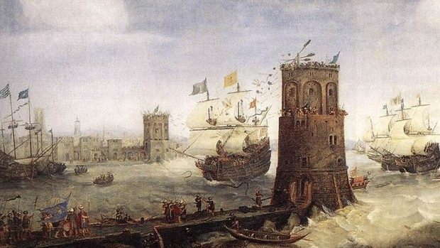La conquista de Damiate - Cornelis Claesz. van Wieringen