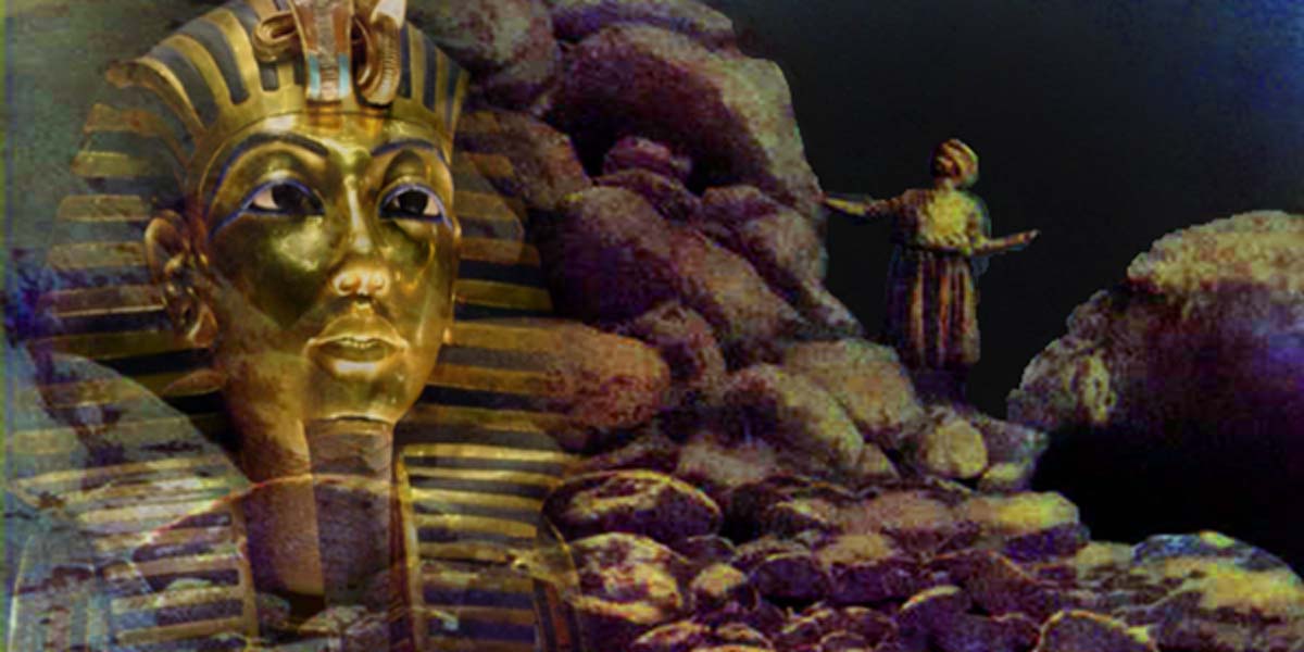 Imagen superior: Deriva; Simbad entra en el Valle de los Diamantes. ( Dominio público ) y Tutankamón ( CC BY-SA 3.0 )