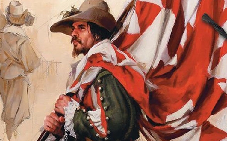 Soldado de los Tercios, pintado por Augusto Ferrer-Dalmau