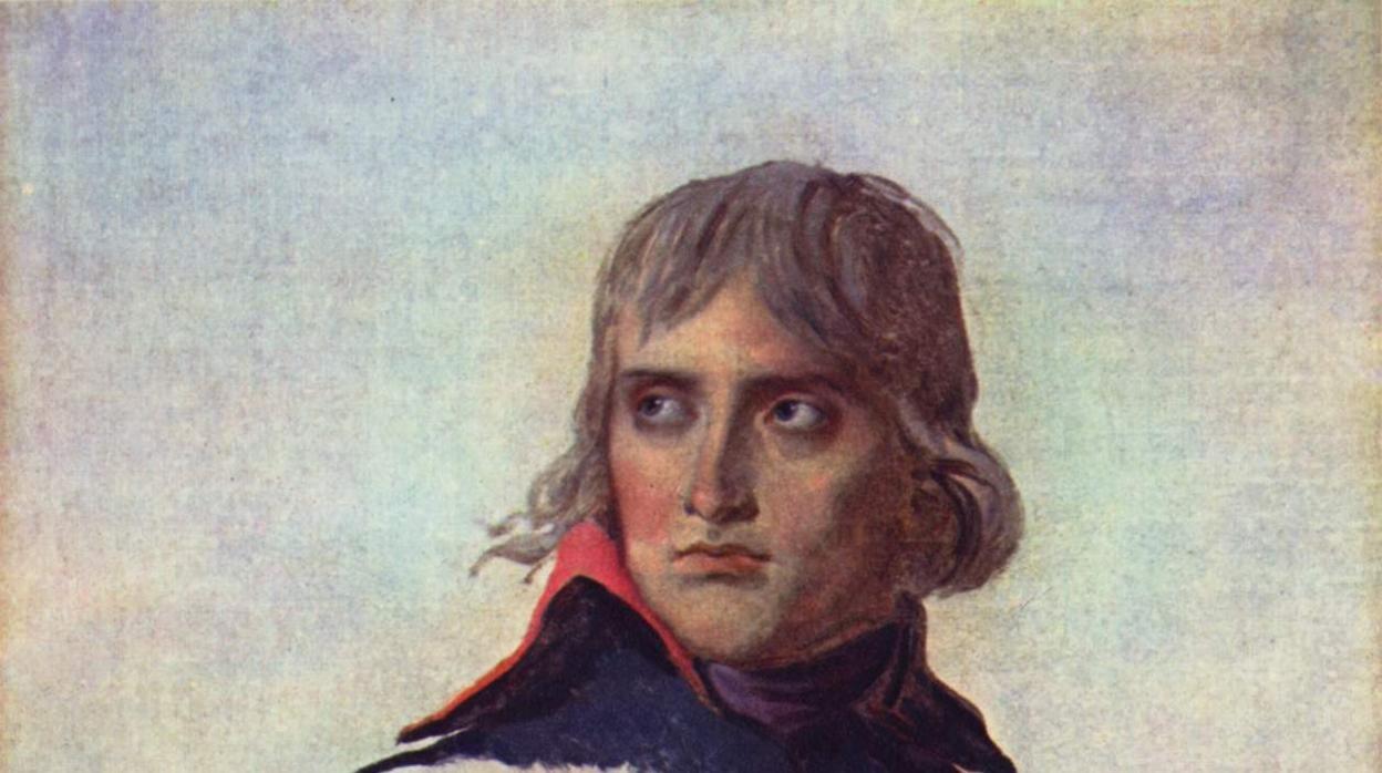 Retrato de Napoleón en su juventud, por Jacques-Louis David.