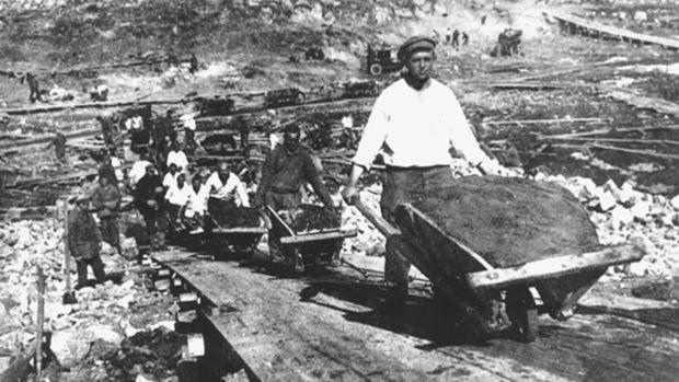 Trabajos de construcción del canal Belomor, en 1931 - ABC