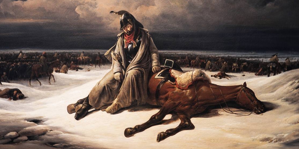 El cuadro 'Retirada de Rusia', pintado por Édouard Swebach en 1838 MUSEO LOUVRE