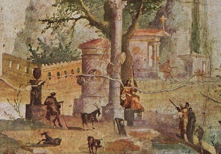Fresco de la villa de Agripa Póstumo. ABC