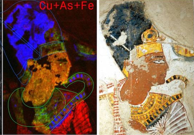 Estudio MA-XRF de la pintura de Ramsés II. MARTINEZ ET AL., 2023, PLOS ONE
