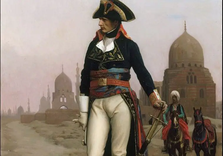 El general Bonaparte en El Cairo, obra del pintor francés Jean-Léon Gérôme en 1863 AB