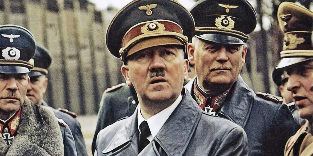 Adolf Hitler con el general Heinz Guderian y el mariscal de campo Wilhelm Keitel en Rügenwalde, 1943 ABC